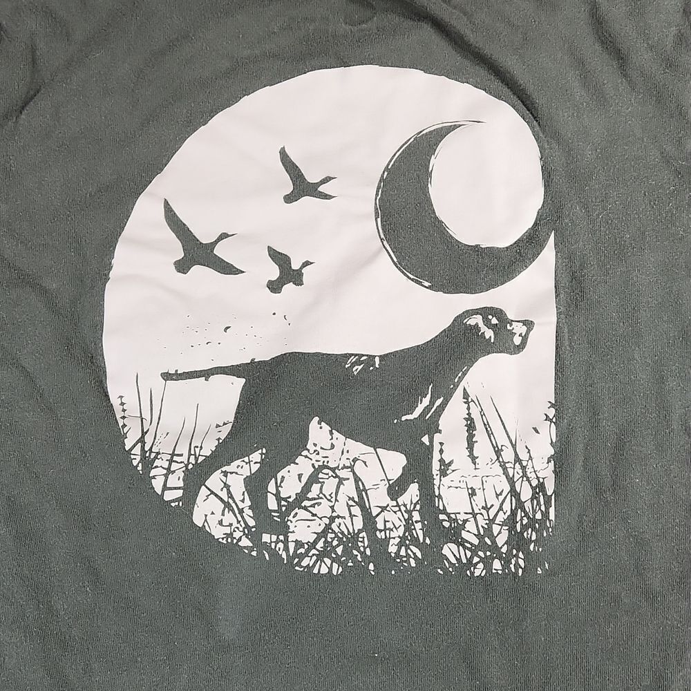 🦋Carhartt Olive Workwear Dog Short Sleeve Top Medium - Picture 7 of 10